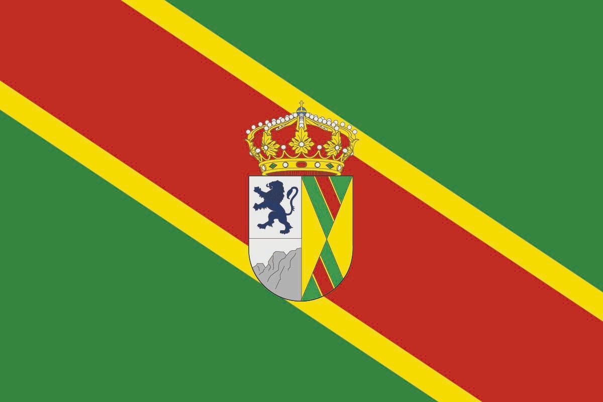 Bandera de despacho de Orusco de Tajuña de alta calidad