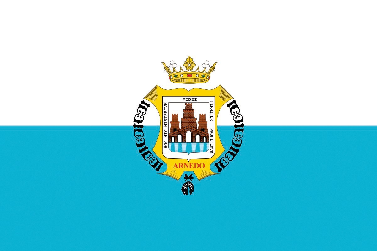 Bandera de despacho de Arnedo de alta calidad