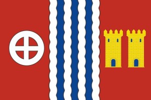 Bandera de despacho de Catoira de alta calidad