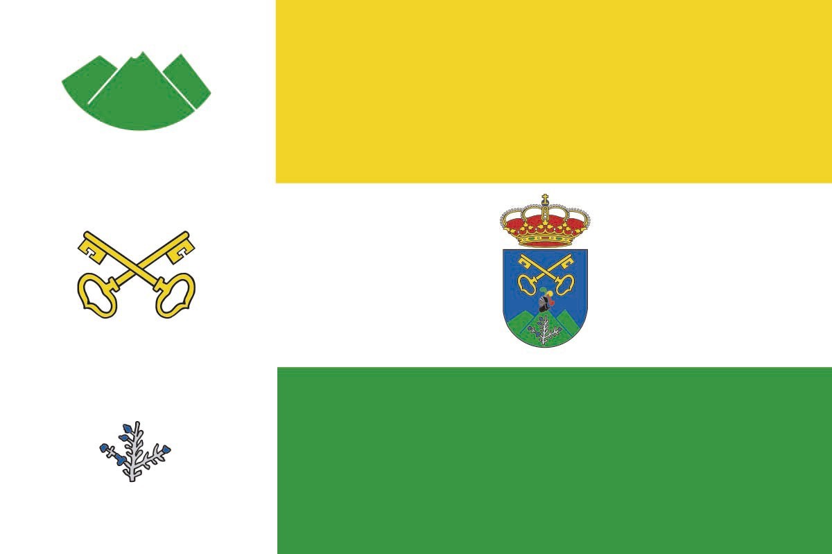 Bandera de San Pedro del Romeral de alta calidad para exterior Bandera de San Pedro del Romeral de alta calidad para exterior
