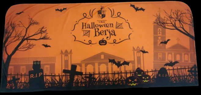 Banderines y cubre vallas para Halloween