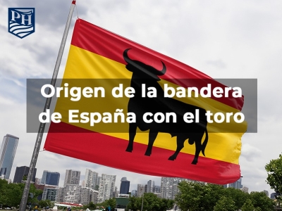 Origen de la bandera de España con el toro