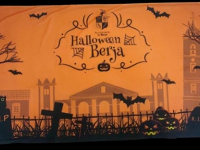 Banderines y cubre vallas para Halloween