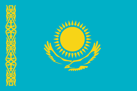 BANDERA KAZAJISTAN MÁSTIL