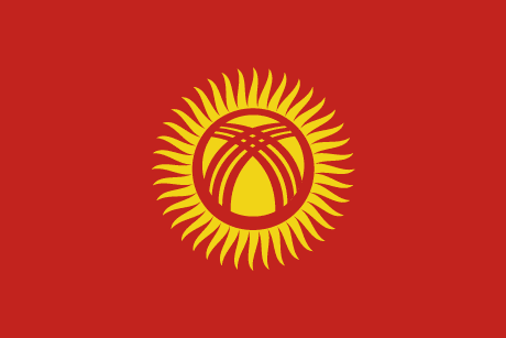 BANDERA KIRGUISTAN CALIDAD