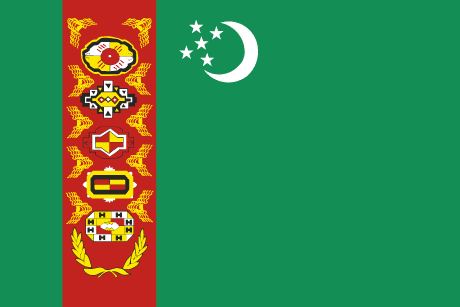 BANDERA TURKEMISTAN MASTIL