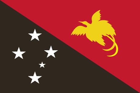 BANDERA NUEVA GUINEA MÁSTIL
