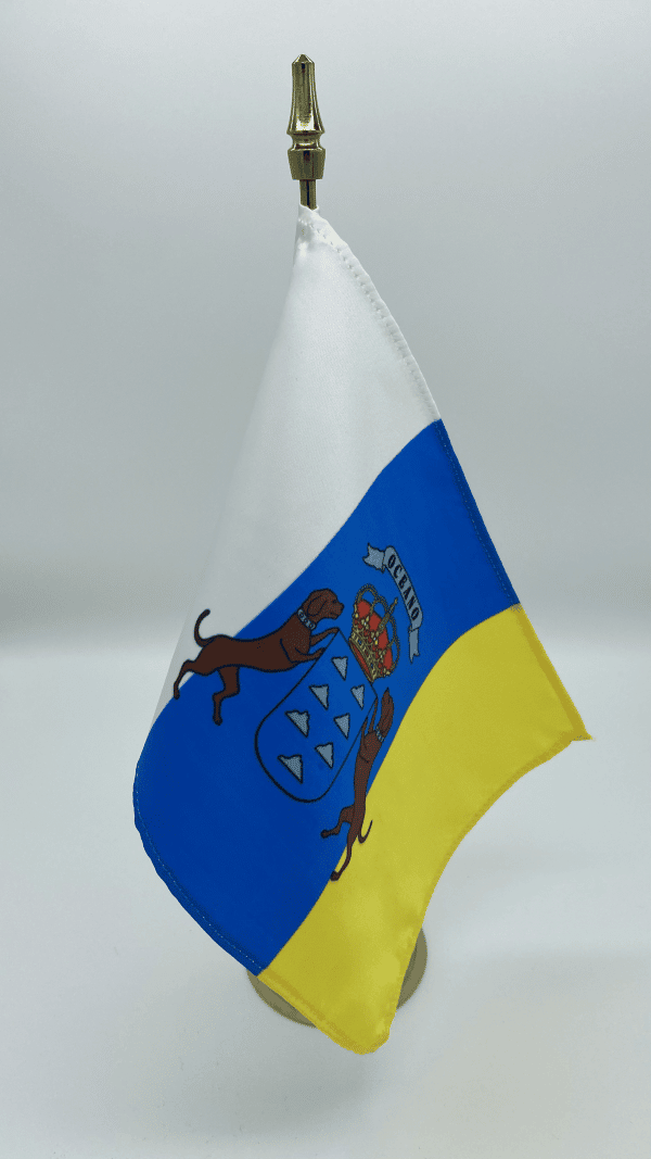 Bandera de sobremesa de Canarias