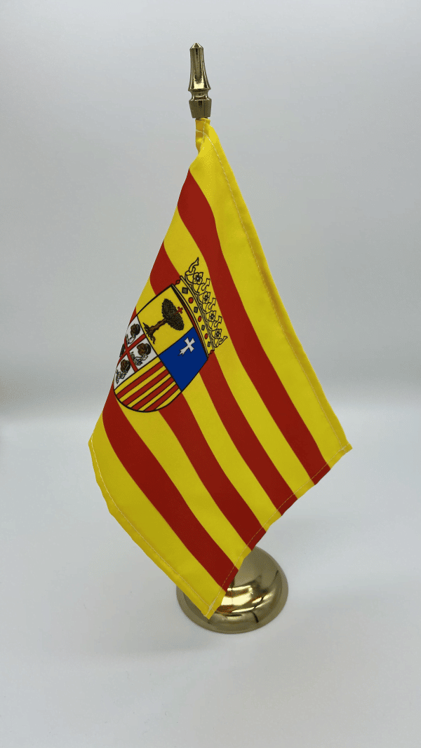 Bandera de sobremesa de Aragón