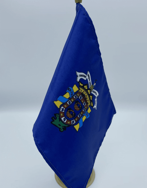 Bandera de sobremesa de Melilla
