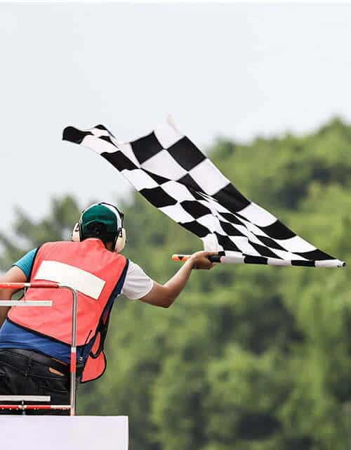 Banderas para carreras