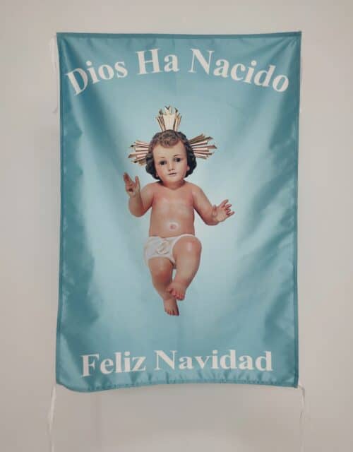 Balconera azul niño Jesús Navidad